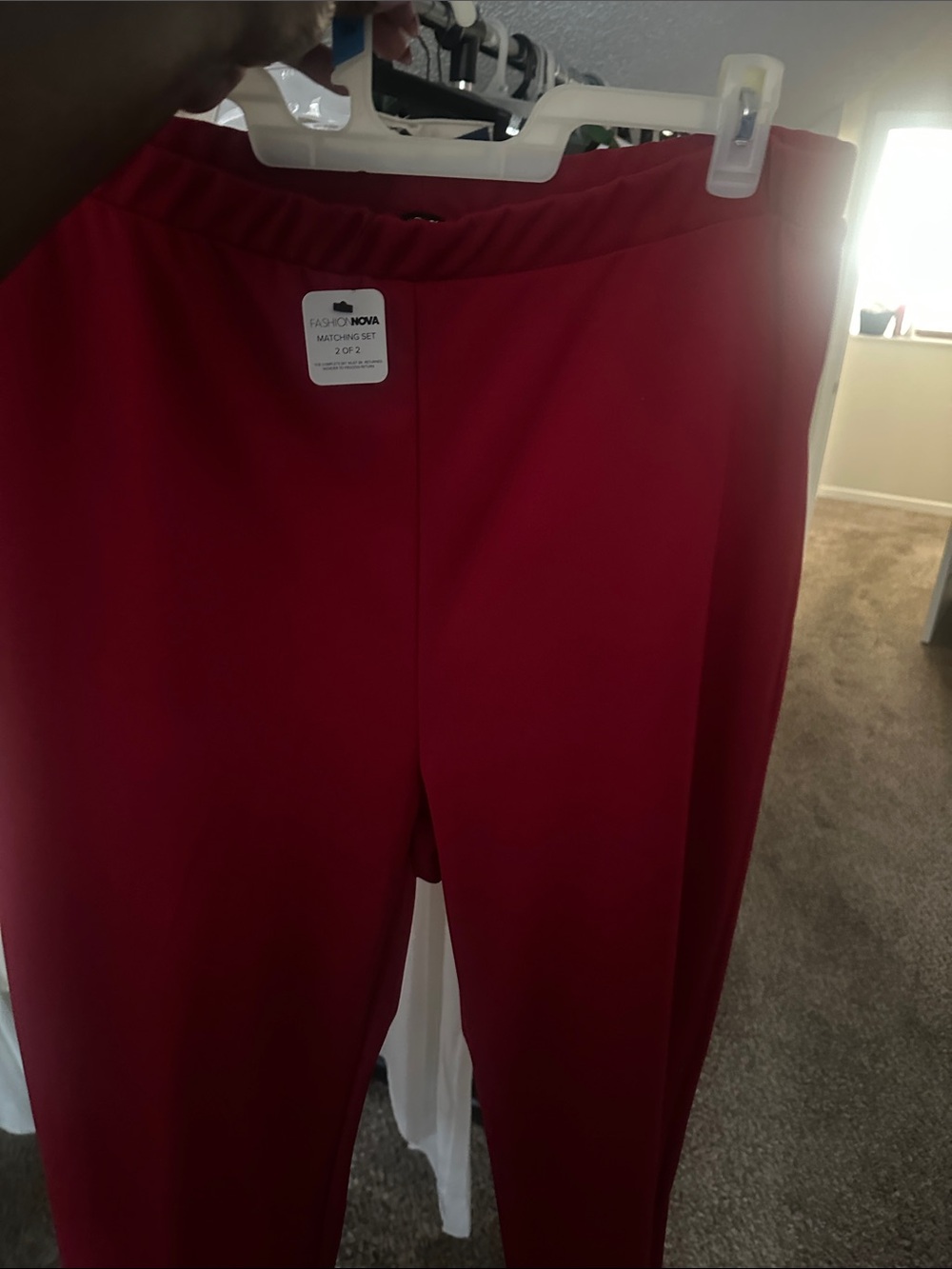 Fashion Nova Scarlet Stretch Ponte Pants